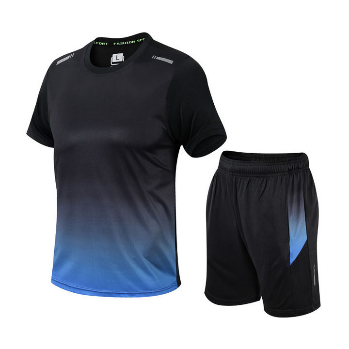 2-piece casual sportswear set with a breathable, lightweight design, perfect for active summer days and versatile use.






