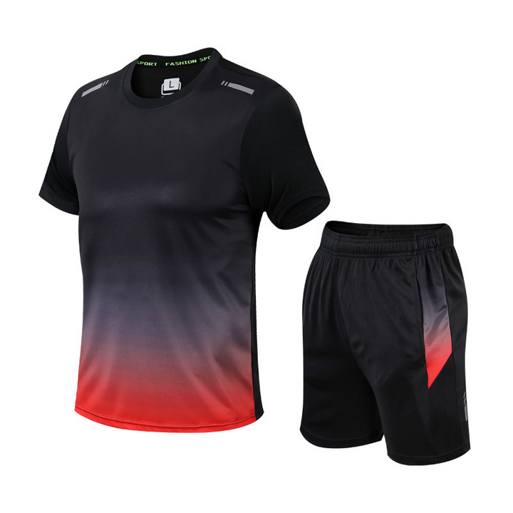 2-piece casual sportswear set with a breathable, lightweight design, perfect for active summer days and versatile use.






