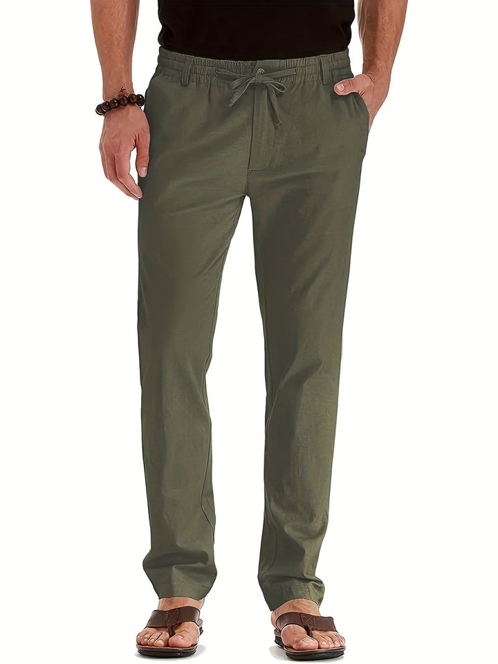 Lightweight and stylish summer office pants for men, offering a perfect blend of comfort and elegance.







