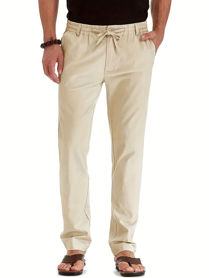 Lightweight and stylish summer office pants for men, offering a perfect blend of comfort and elegance.







