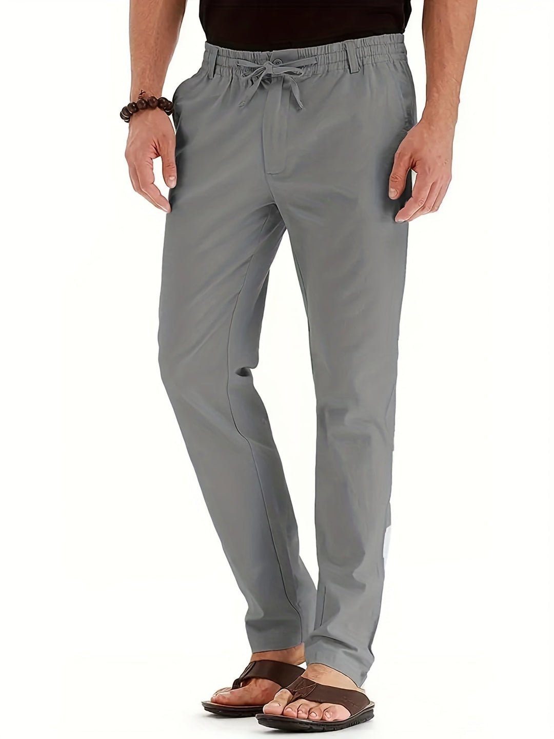 Lightweight and stylish summer office pants for men, offering a perfect blend of comfort and elegance.







