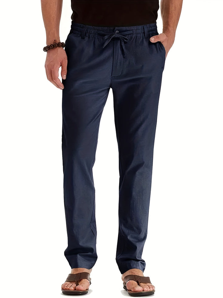 Lightweight and stylish summer office pants for men, offering a perfect blend of comfort and elegance.







