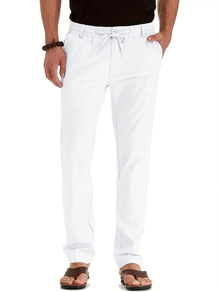 Lightweight and stylish summer office pants for men, offering a perfect blend of comfort and elegance.







