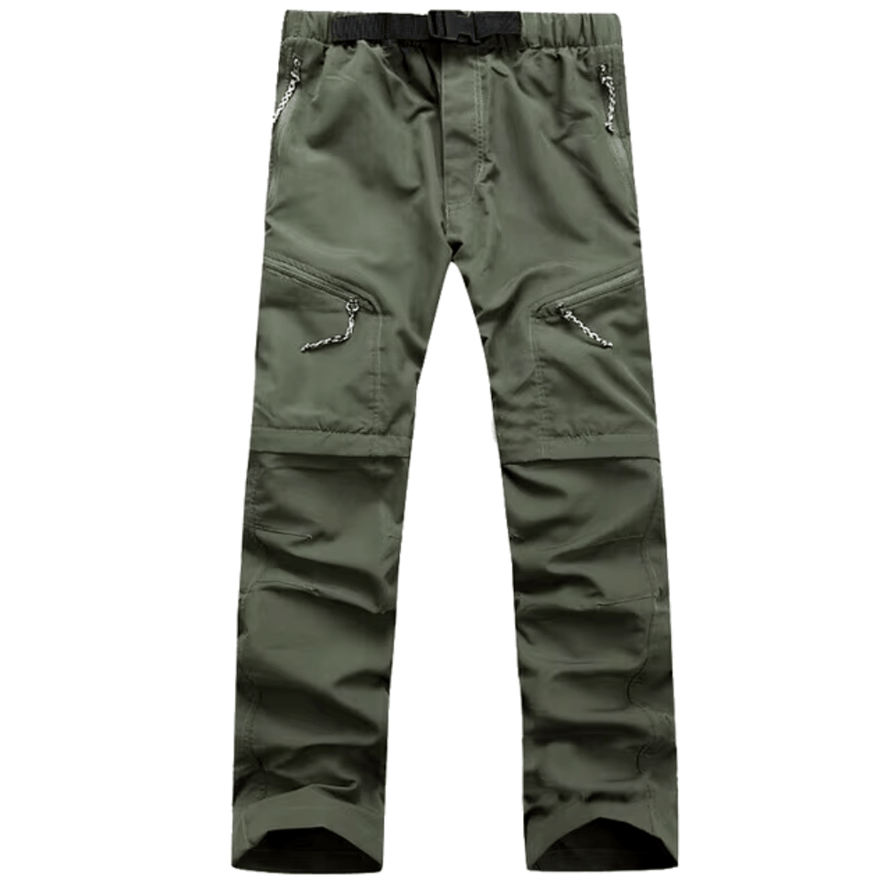 Casual outdoor summer pants with breathable fabric, relaxed fit, and multiple pockets for comfort and practicality.