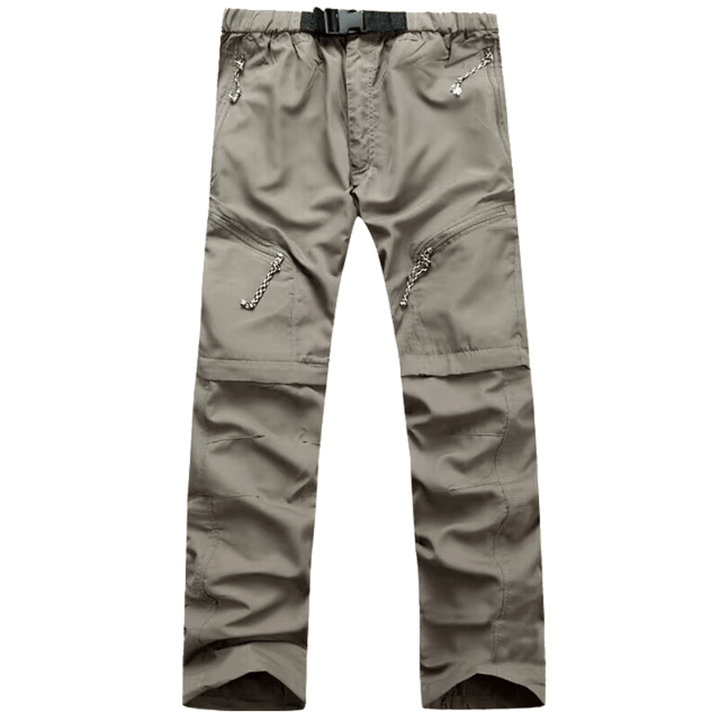 Casual outdoor summer pants with breathable fabric, relaxed fit, and multiple pockets for comfort and practicality.