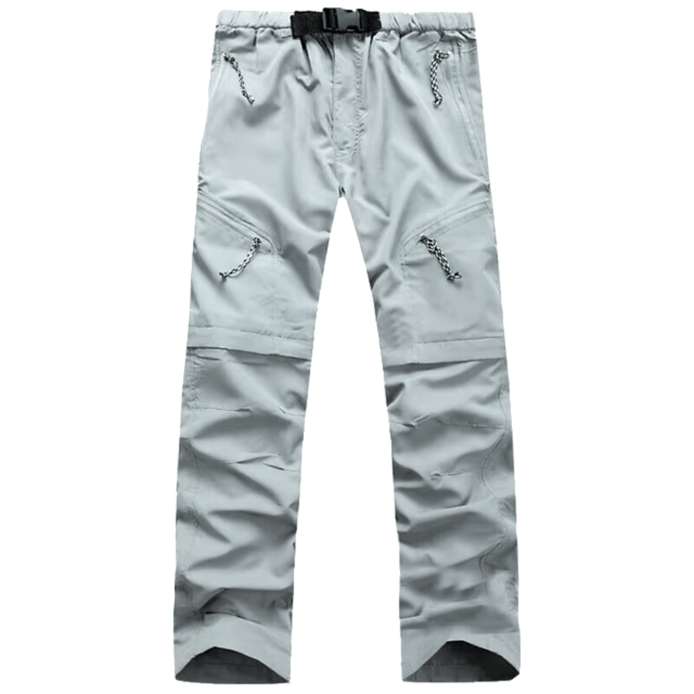 Casual outdoor summer pants with breathable fabric, relaxed fit, and multiple pockets for comfort and practicality.