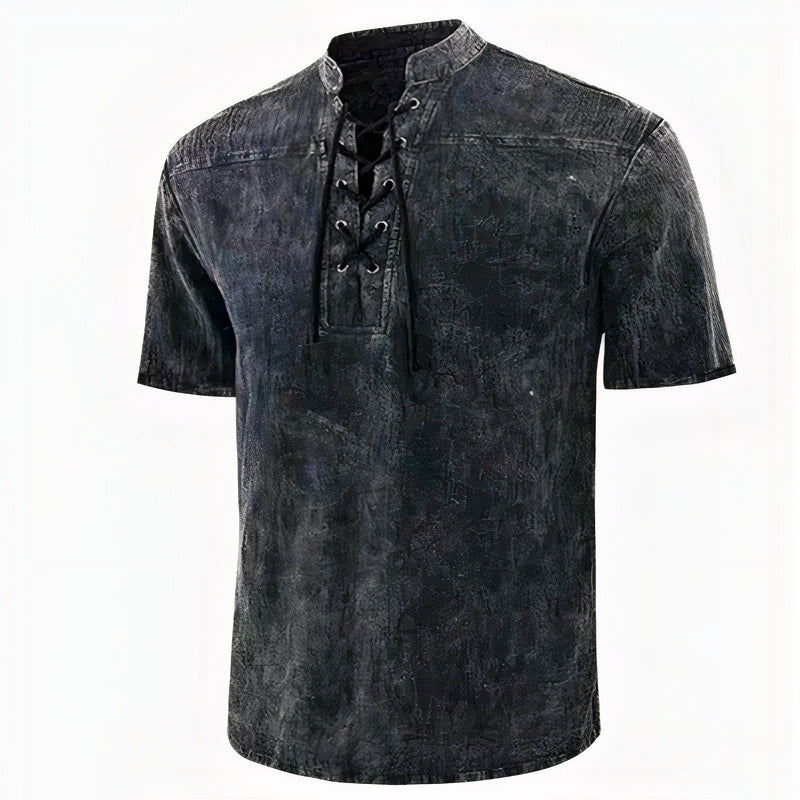 Casual and stylish V-neck shirt for summer, lightweight and breathable for warm-weather comfort.







