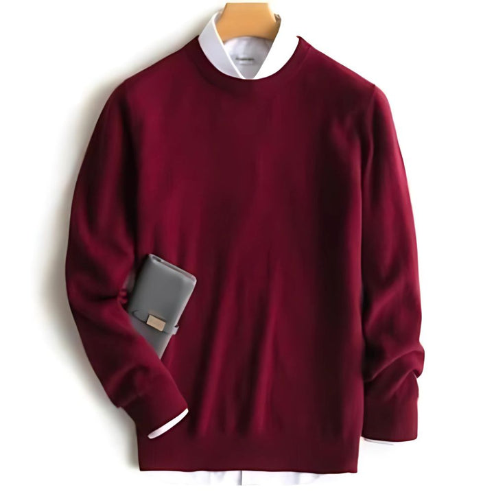 tylish and cozy men's autumn sweater for a warm and elegant look.