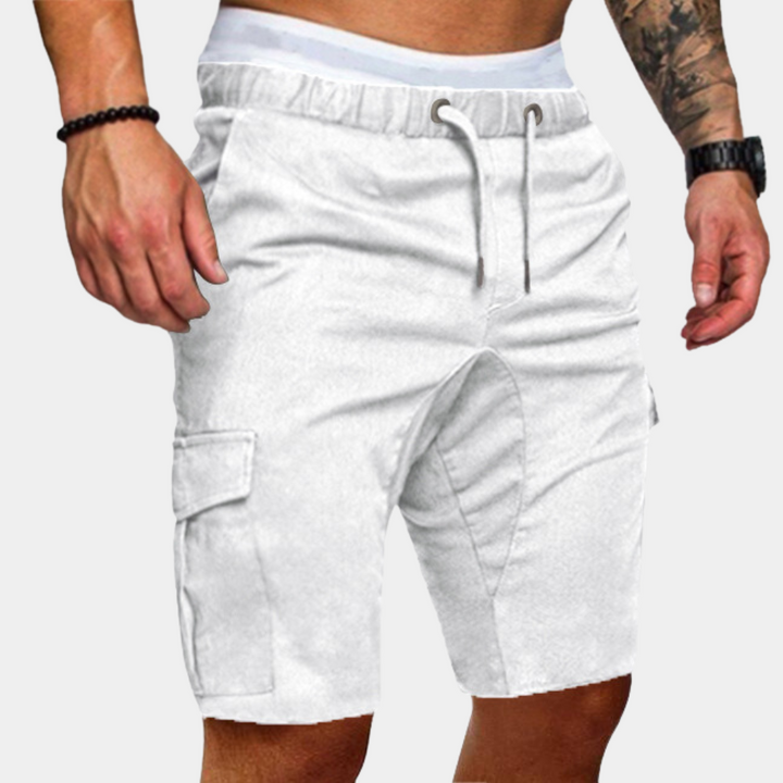 Classic men's summer shorts with a breathable, lightweight design for stylish and comfortable warm-weather wear.