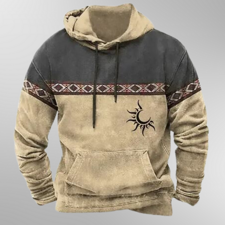 Comfortable and durable autumn hoodie for men, perfect for chilly days and casual wear.







