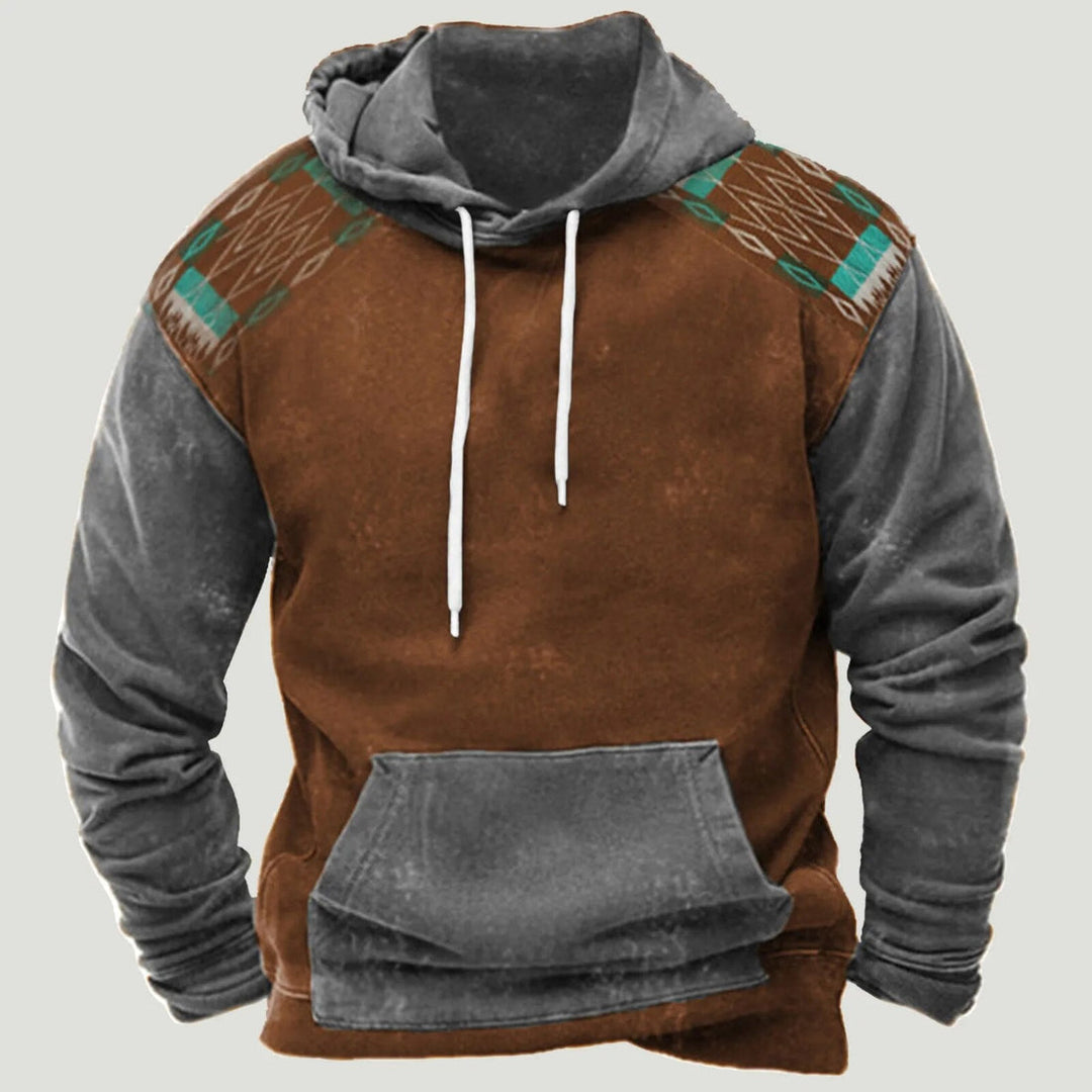 Comfortable and durable autumn hoodie for men, perfect for chilly days and casual wear.







