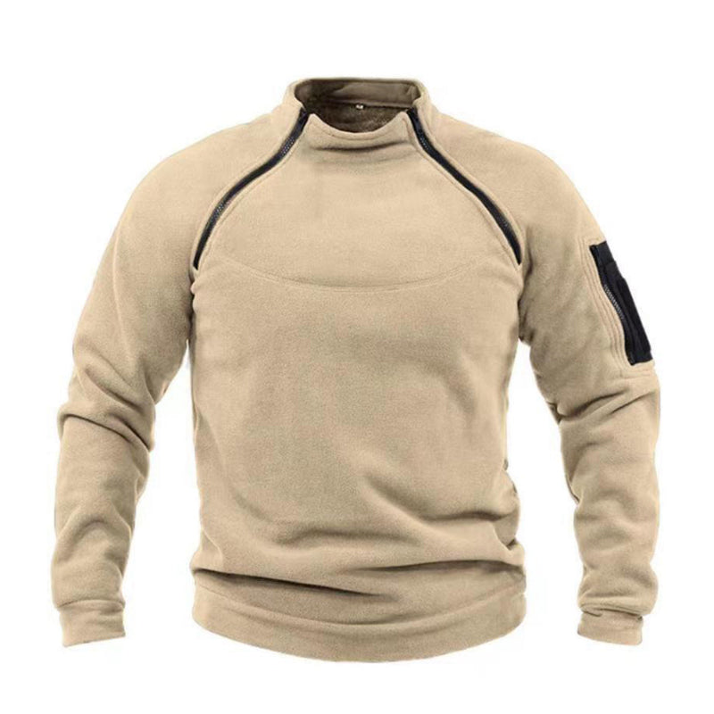 Durable military fleece men's sweater, designed for warmth, comfort, and rugged performance.







