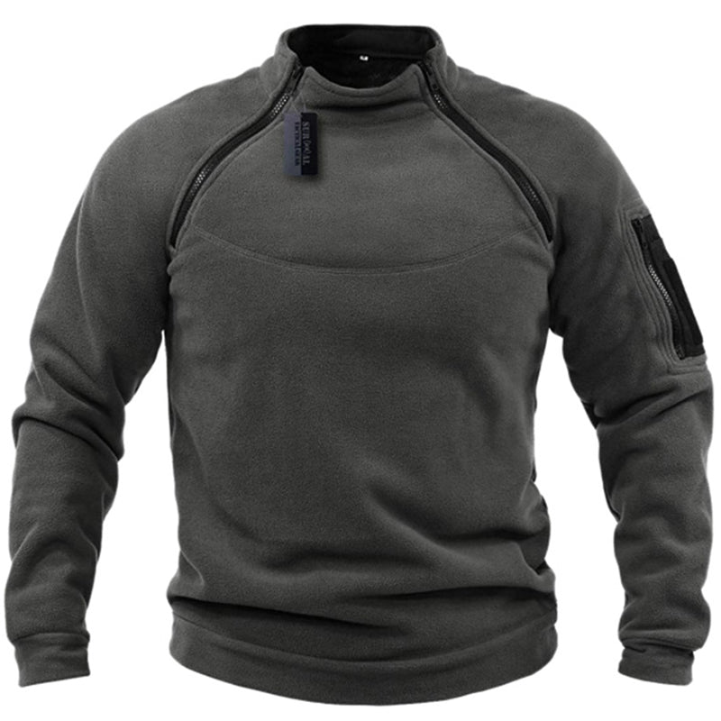 Durable military fleece men's sweater, designed for warmth, comfort, and rugged performance.







