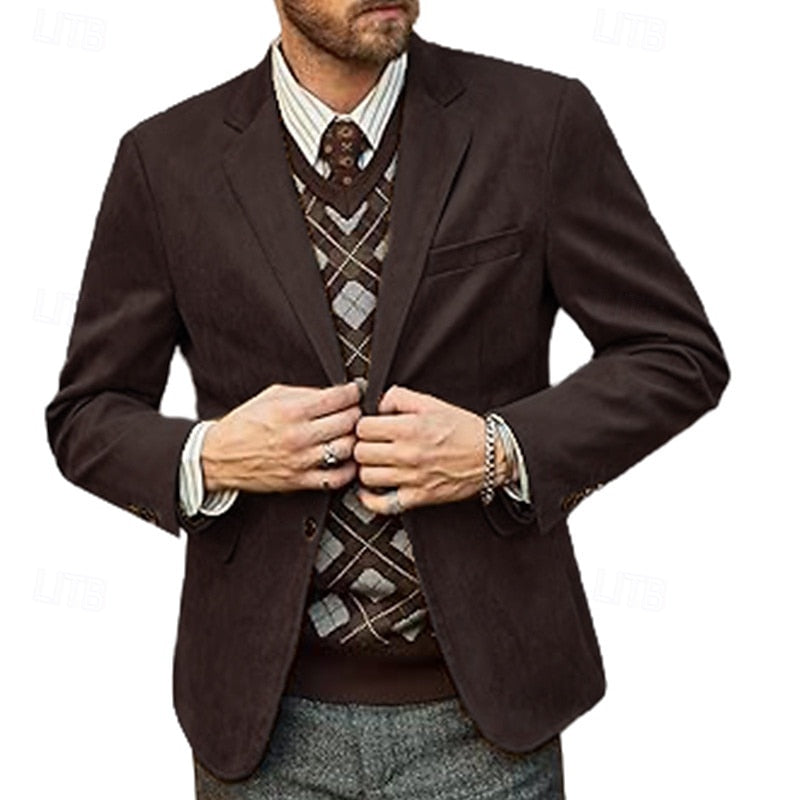 Elegant autumn blazer jacket with tailored fit and breathable fabric for a stylish and comfortable look.