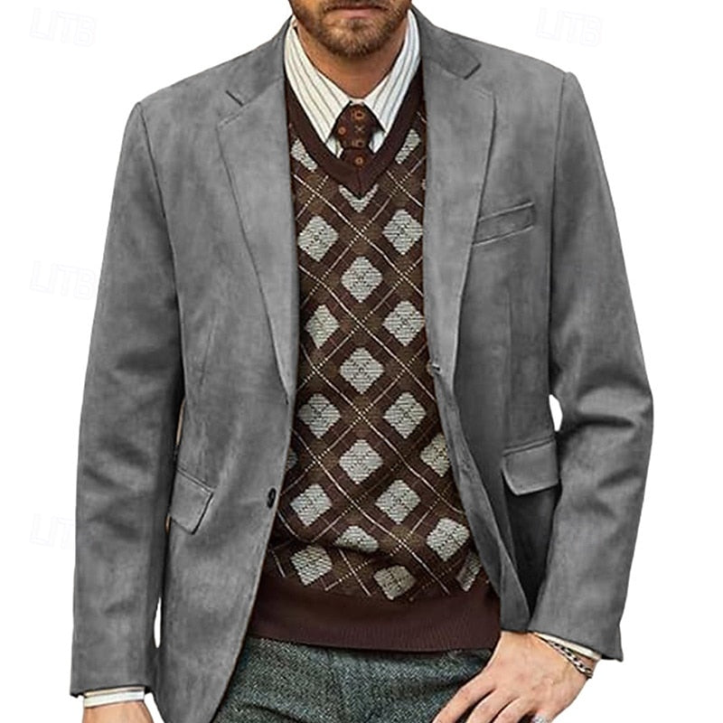 Elegant autumn blazer jacket with tailored fit and breathable fabric for a stylish and comfortable look.