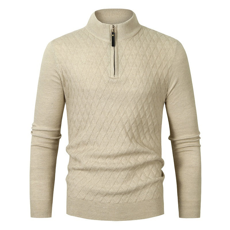 Sophisticated men’s autumn sweater with a refined and comfortable design, perfect for seasonal layering.