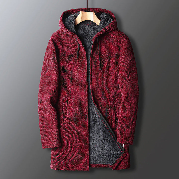 Men's elegant hooded jacket for autumn with a modern fit and lightweight warmth for seasonal comfort.