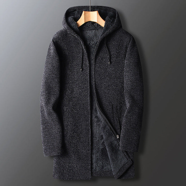 Men's elegant hooded jacket for autumn with a modern fit and lightweight warmth for seasonal comfort.