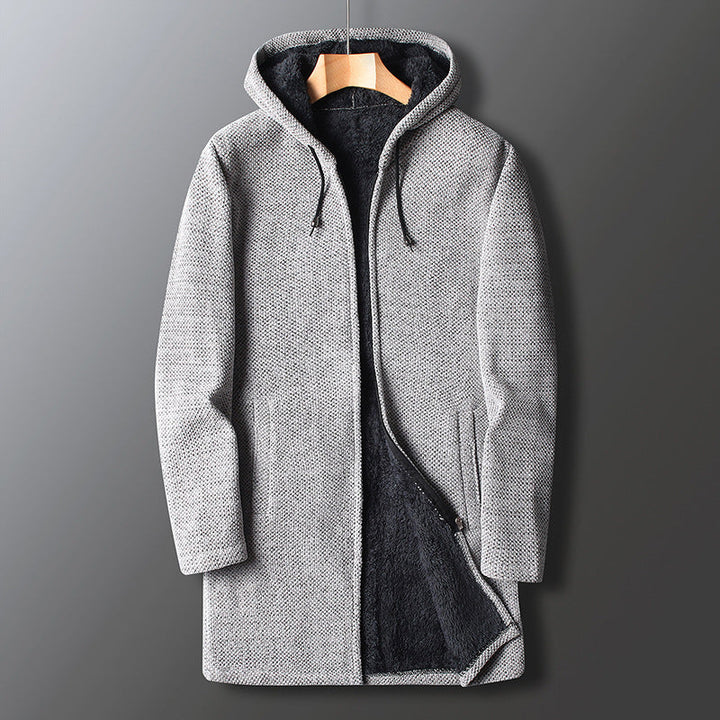 Men's elegant hooded jacket for autumn with a modern fit and lightweight warmth for seasonal comfort.