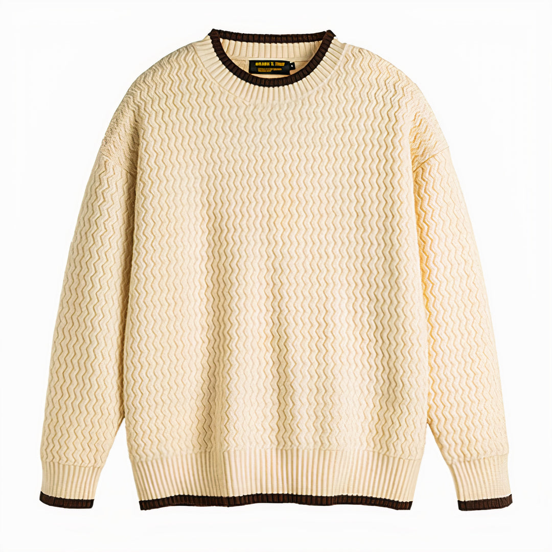 Stylish and sophisticated men's sweater, perfect for autumn layering and versatile wear.







