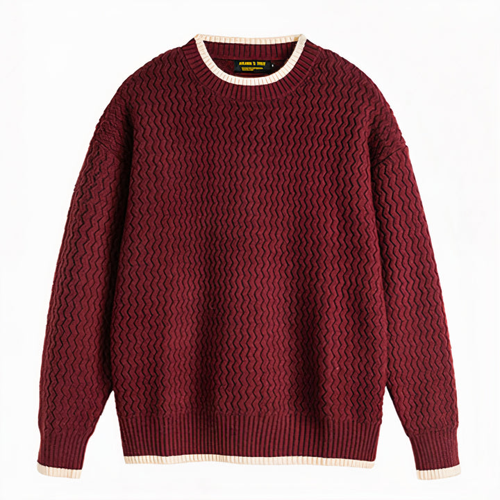 Stylish and sophisticated men's sweater, perfect for autumn layering and versatile wear.







