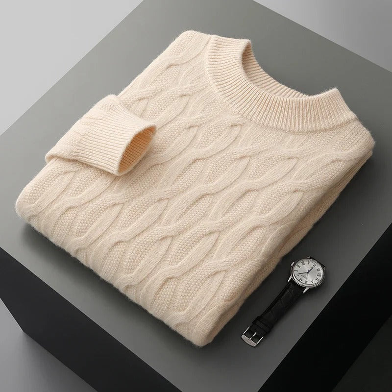 Premium classy autumn sweater for men, offering warmth and timeless style for chilly days.