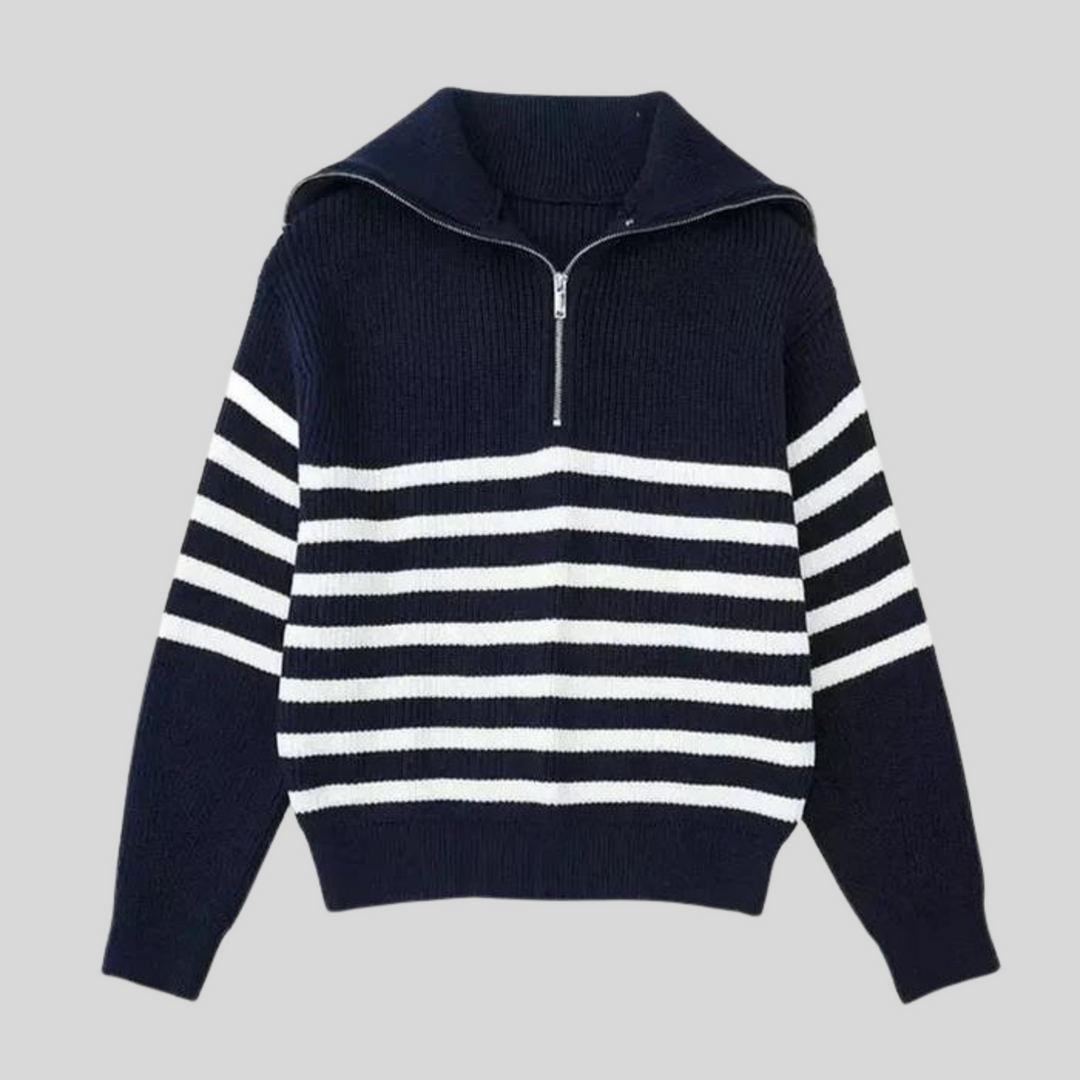 Premium knitted sweater with high-quality fabric and flexible fit, perfect for autumn comfort and style.