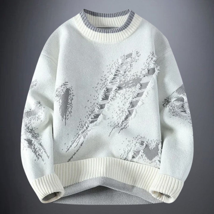 Men's relaxed fit autumn sweater, perfect for warmth and effortless style on chilly days.