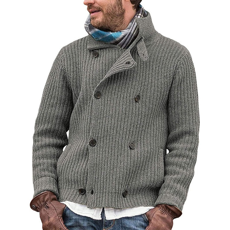 Stylish and warm retro-inspired autumn cardigan for men.