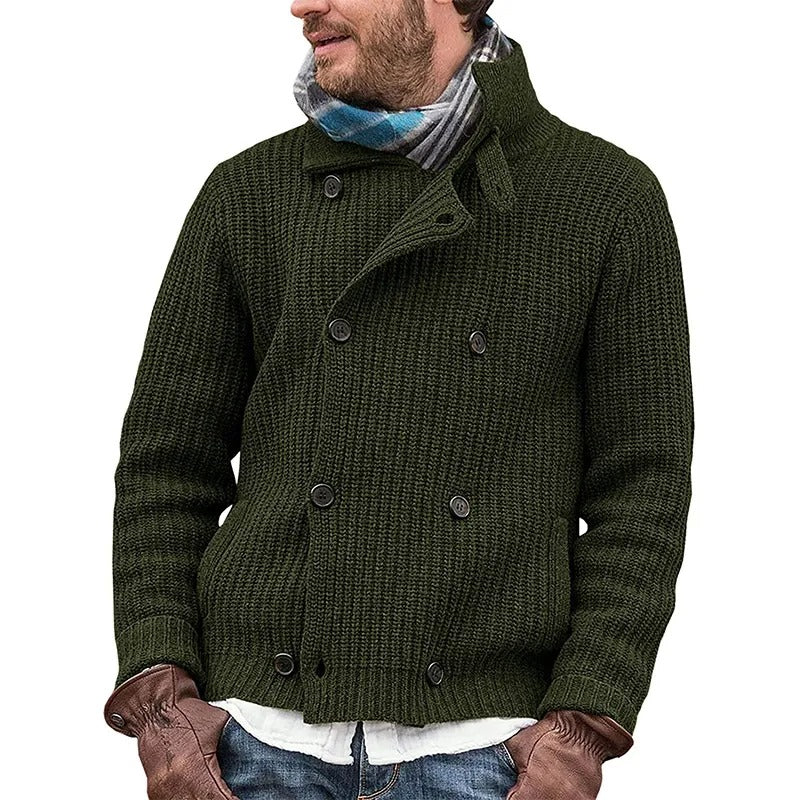 Stylish and warm retro-inspired autumn cardigan for men.