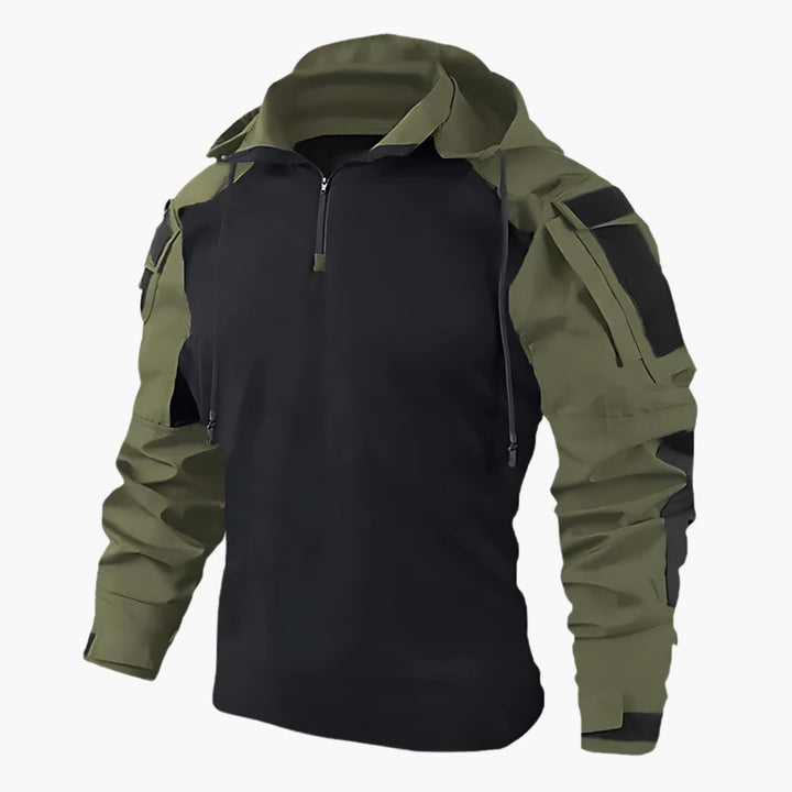 Durable and stylish tactical jacket for autumn, designed for comfort and functionality.







