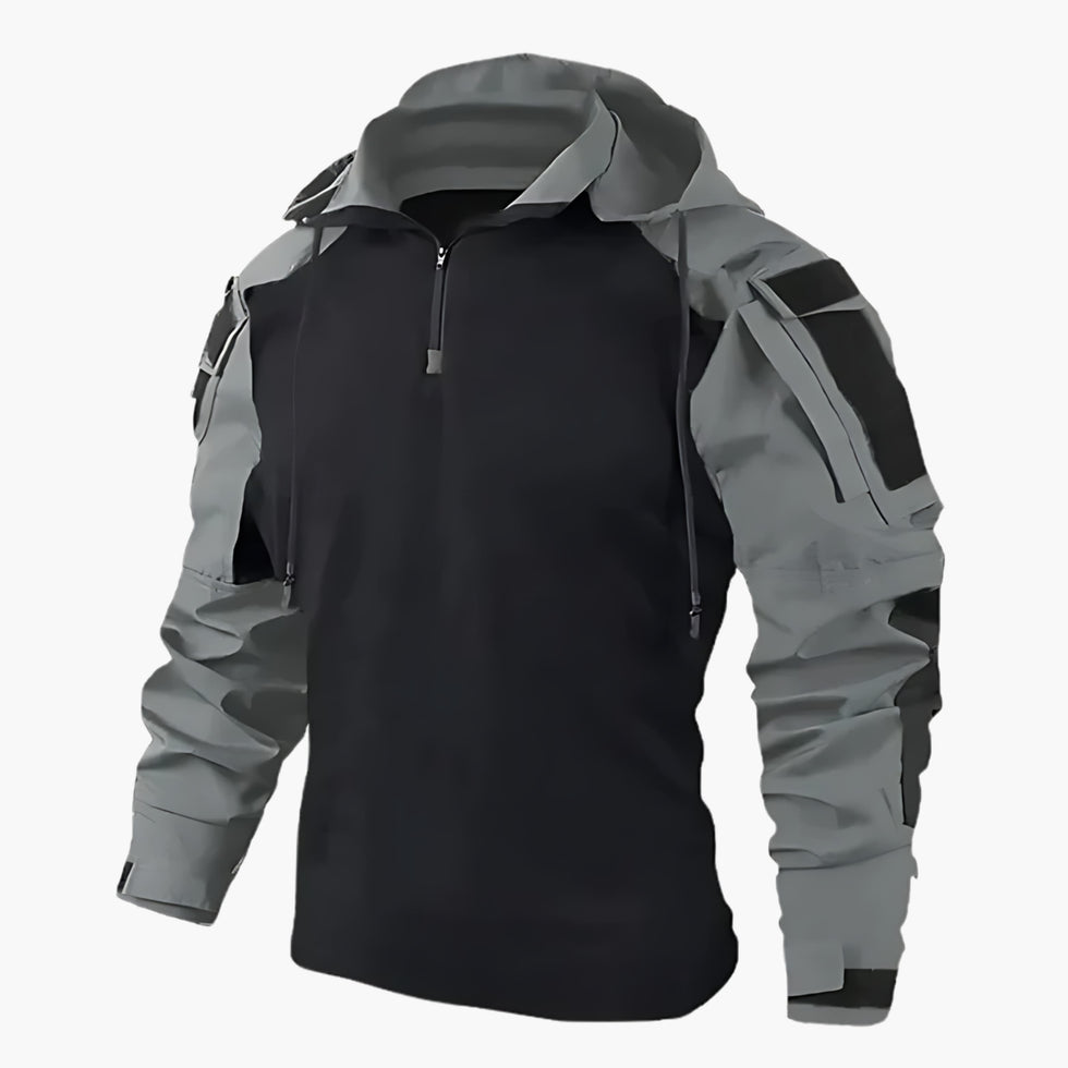 Durable and stylish tactical jacket for autumn, designed for comfort and functionality.







