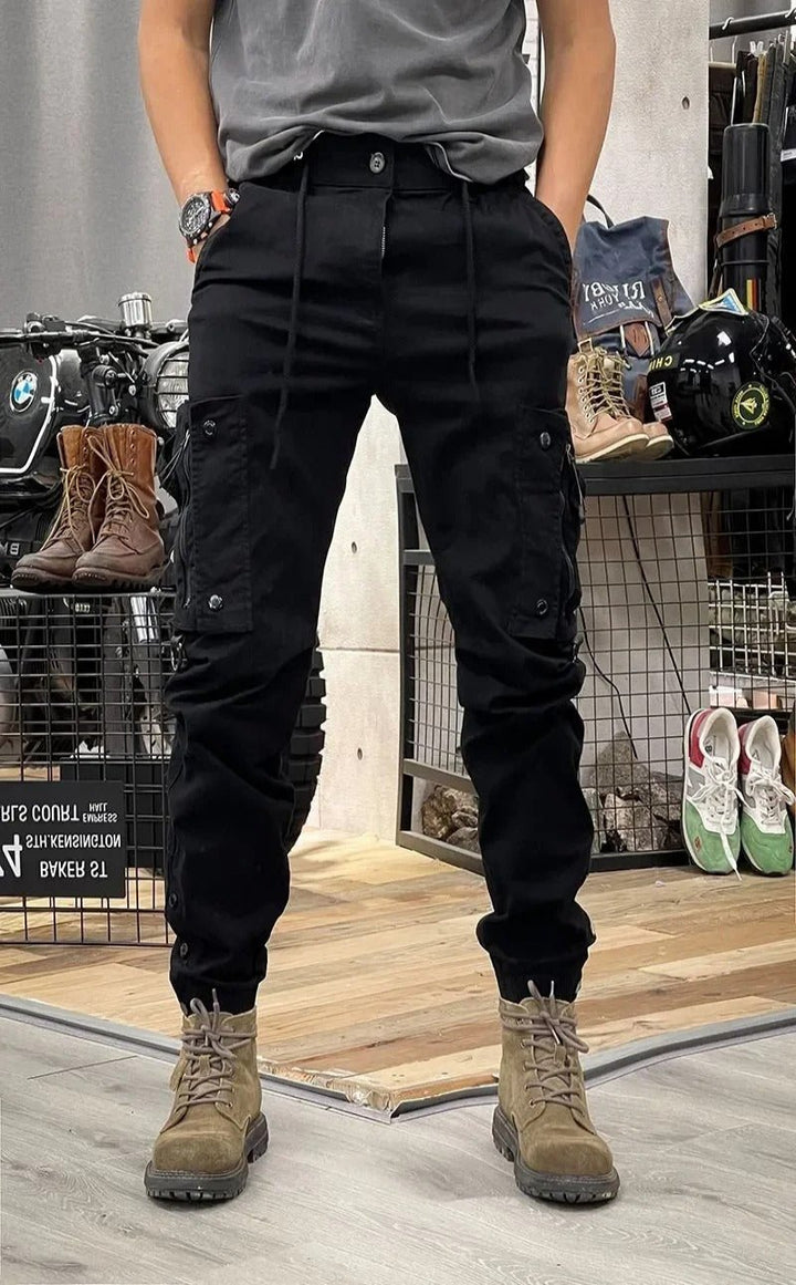  Tactical cargo pants for summer with breathable fabric and multiple pockets for outdoor adventures.







