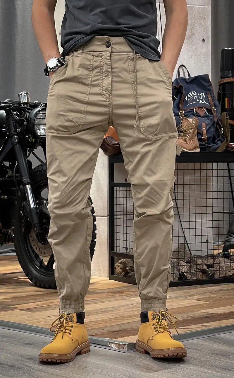  Tactical cargo pants for summer with breathable fabric and multiple pockets for outdoor adventures.







