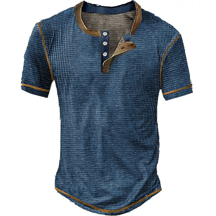 Basic summer shirt for men with a classic fit and breathable fabric, perfect for staying cool and stylish on warm days.