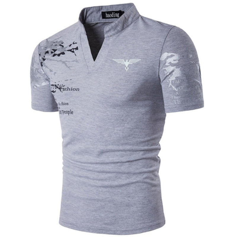 Men's breezy summer polo shirt with breathable, lightweight fabric and a classic design, ideal for warm-weather comfort and style.