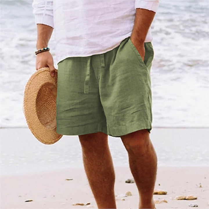 Casual beach shorts for men with a lightweight design, breathable fabric, and relaxed fit, ideal for summer days.