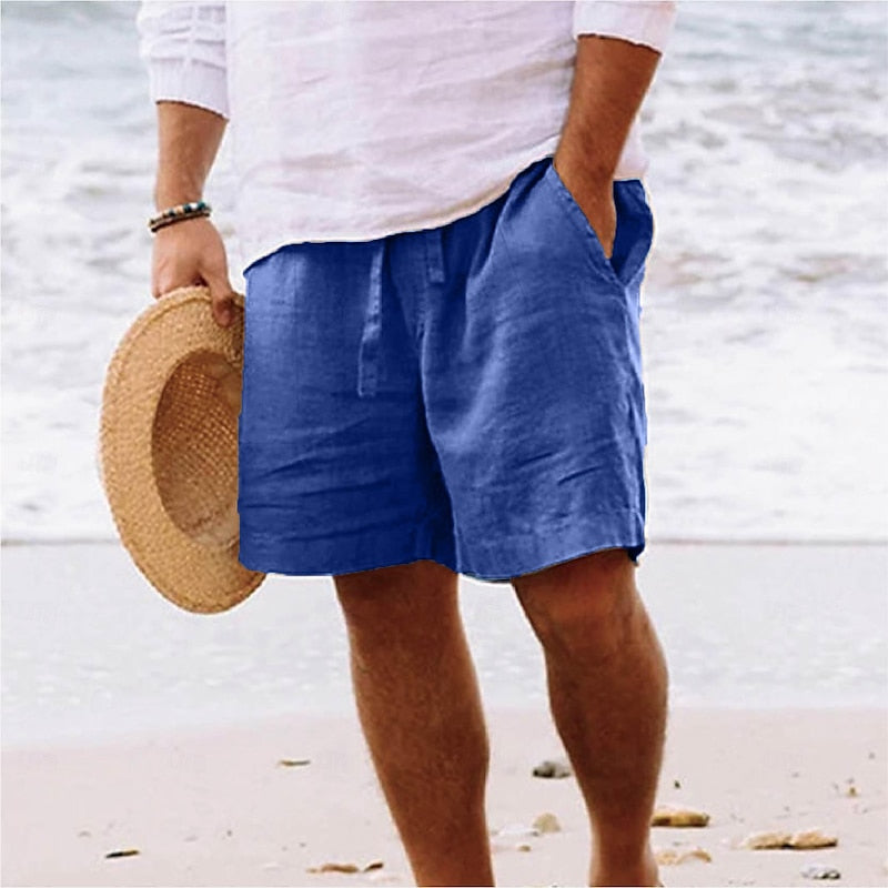 Casual beach shorts for men with a lightweight design, breathable fabric, and relaxed fit, ideal for summer days.