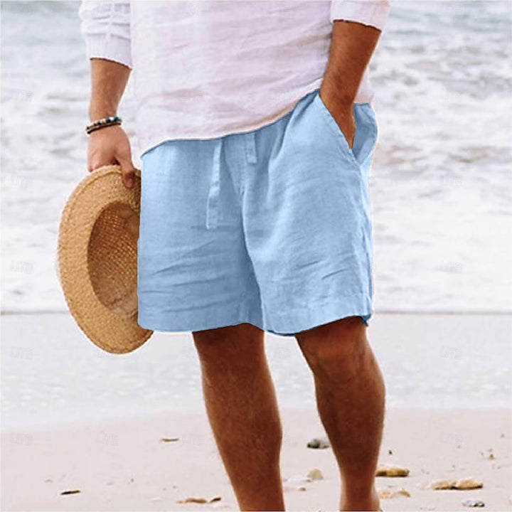 Casual beach shorts for men with a lightweight design, breathable fabric, and relaxed fit, ideal for summer days.