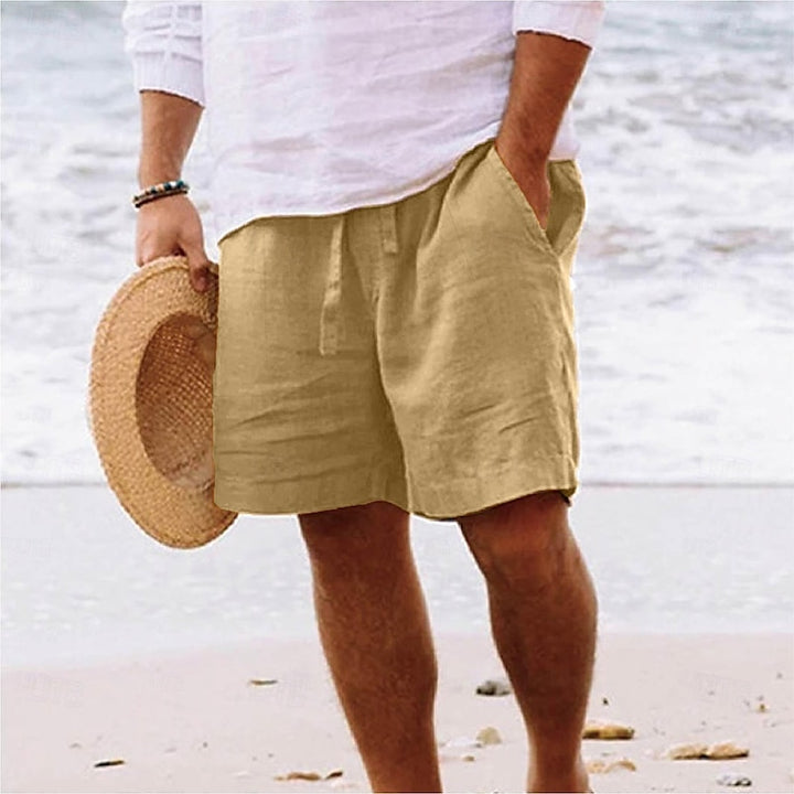 Casual beach shorts for men with a lightweight design, breathable fabric, and relaxed fit, ideal for summer days.