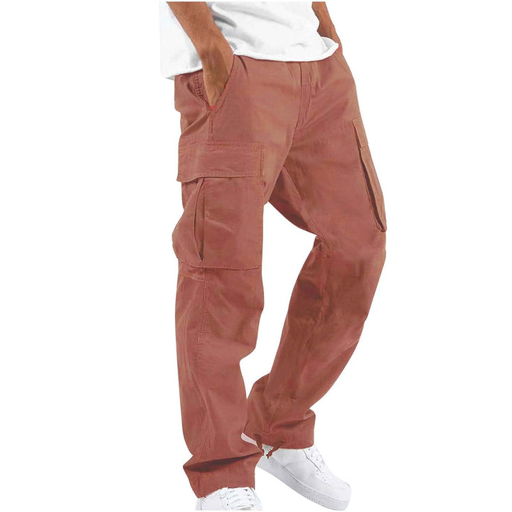 Casual cargo pants with a relaxed fit, breathable fabric, and multiple pockets, perfect for comfort and style on summer days.