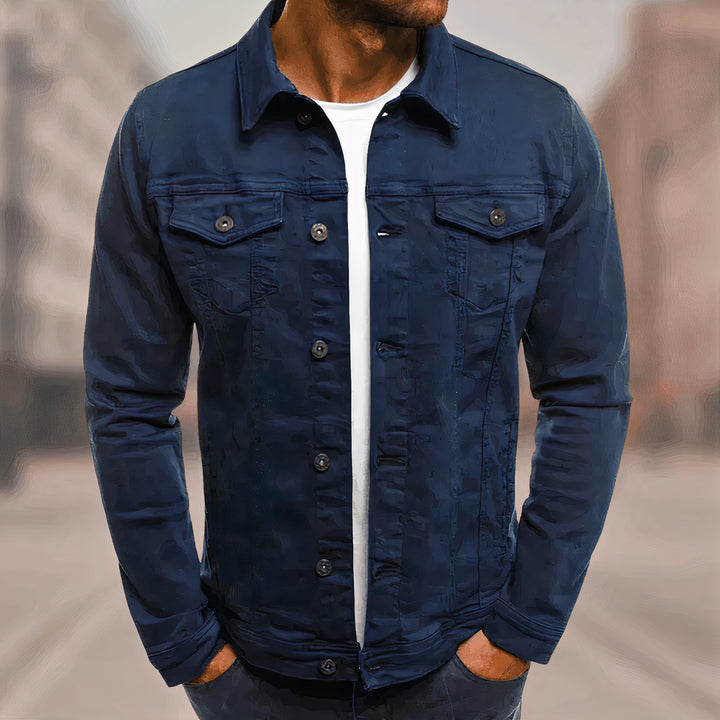 Casual denim shirt, designed for comfort with breathable fabric, ideal for summer wear.






