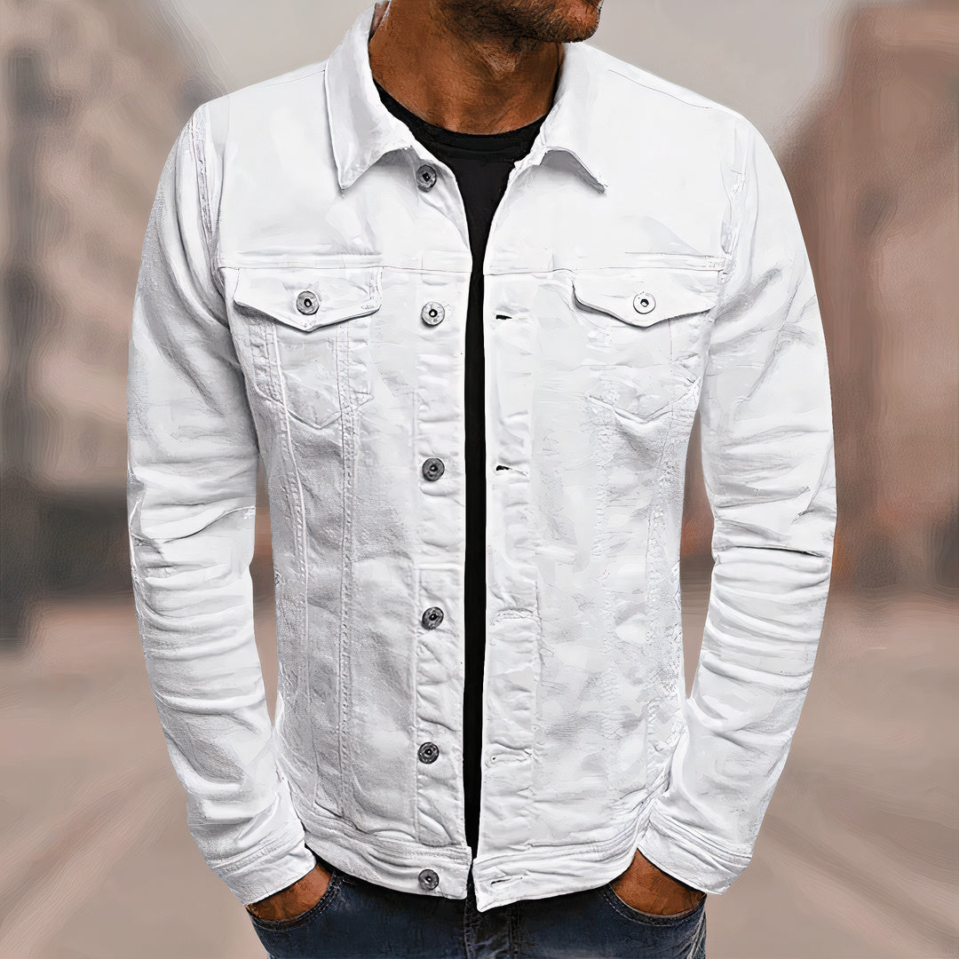 Casual denim shirt, designed for comfort with breathable fabric, ideal for summer wear.






