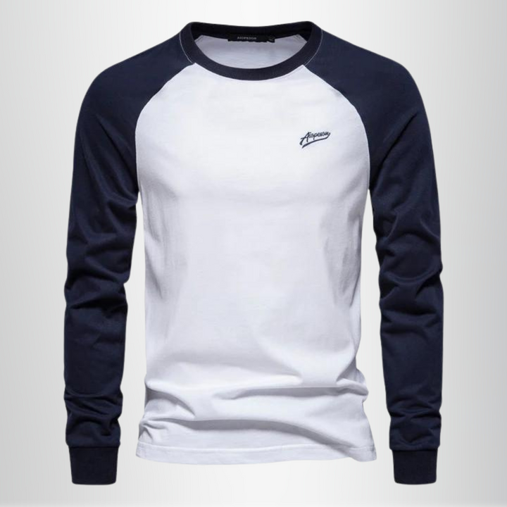 Casual everyday long sleeve T-shirt with a breathable, relaxed design, perfect for summer wear and versatile styling.