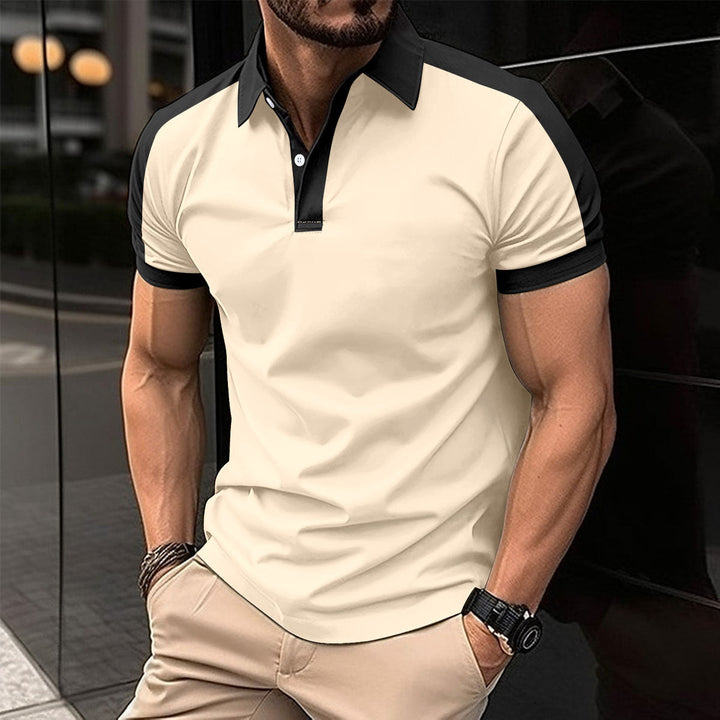 Casual men's polo shirt ideal for summer days, featuring breathable fabric and versatile design.