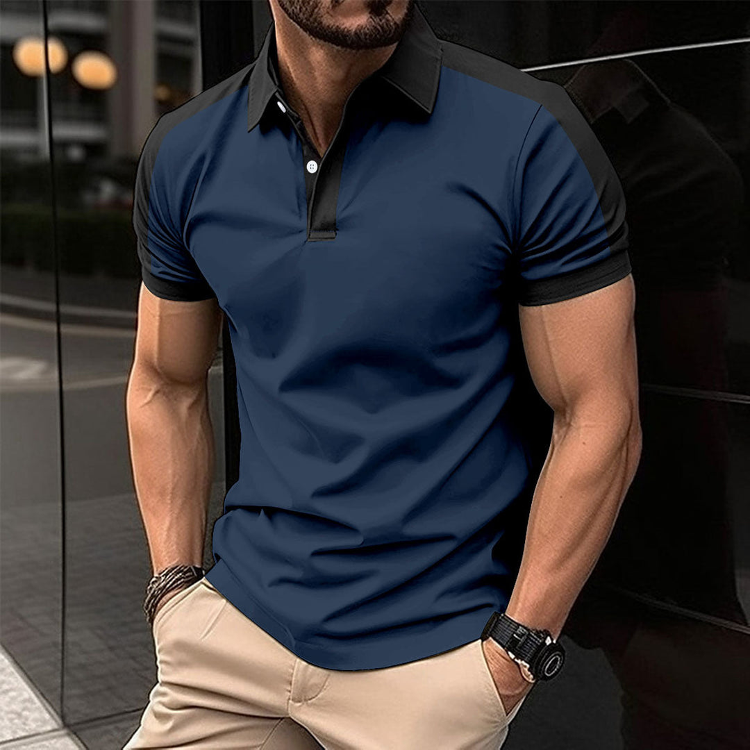 Casual men's polo shirt ideal for summer days, featuring breathable fabric and versatile design.