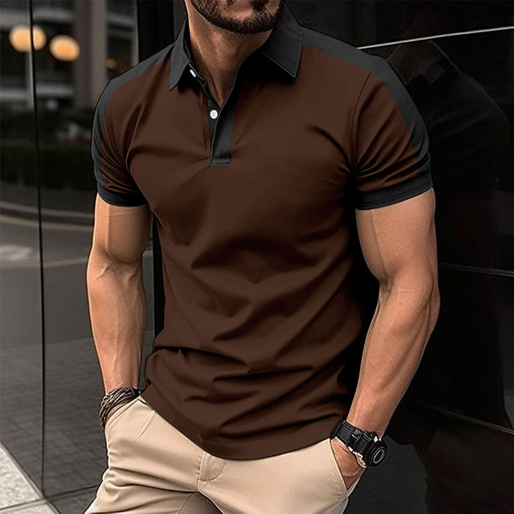 Casual men's polo shirt ideal for summer days, featuring breathable fabric and versatile design.