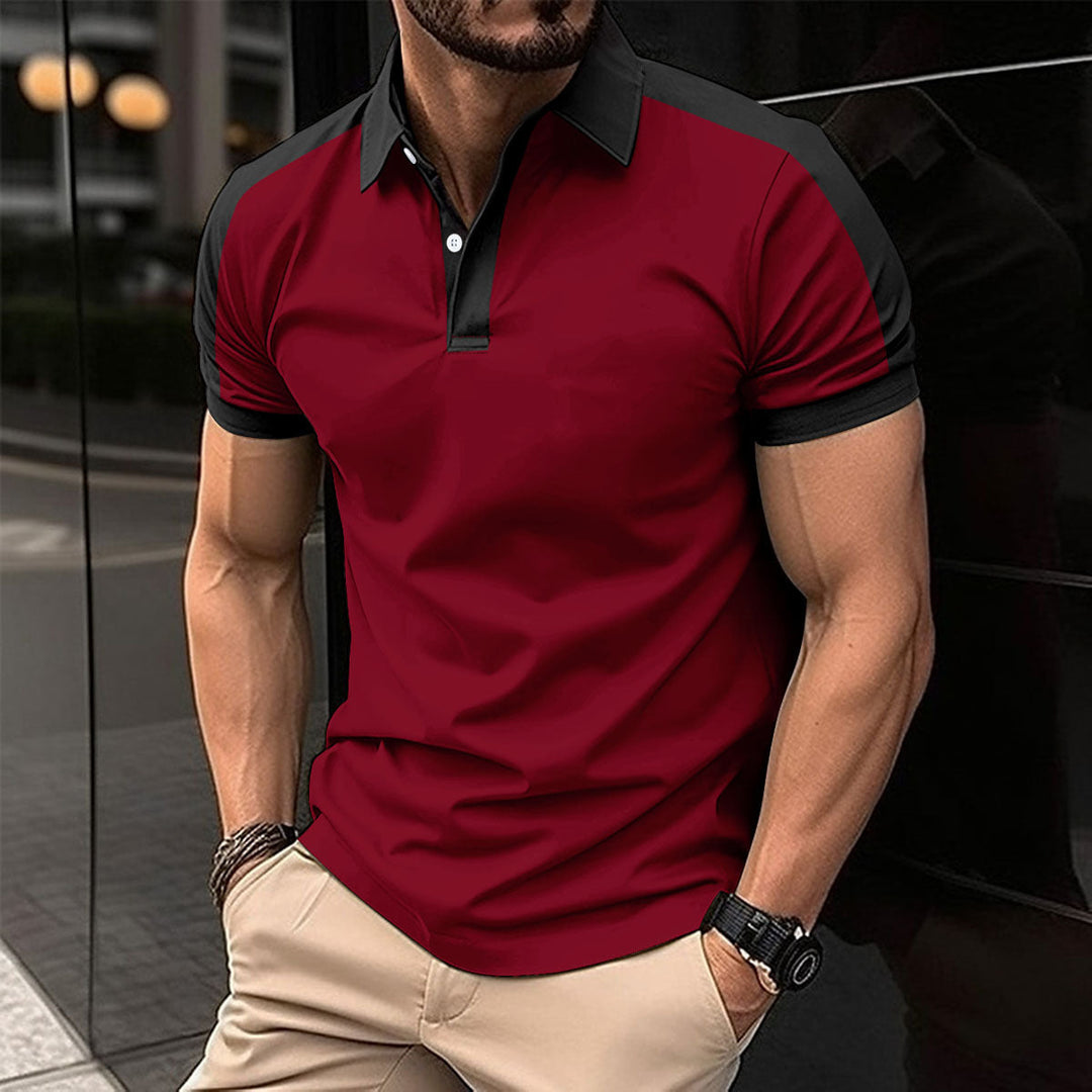 Casual men's polo shirt ideal for summer days, featuring breathable fabric and versatile design.