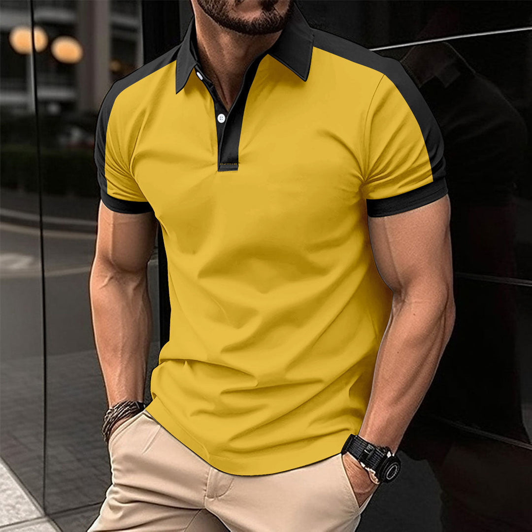 Casual men's polo shirt ideal for summer days, featuring breathable fabric and versatile design.