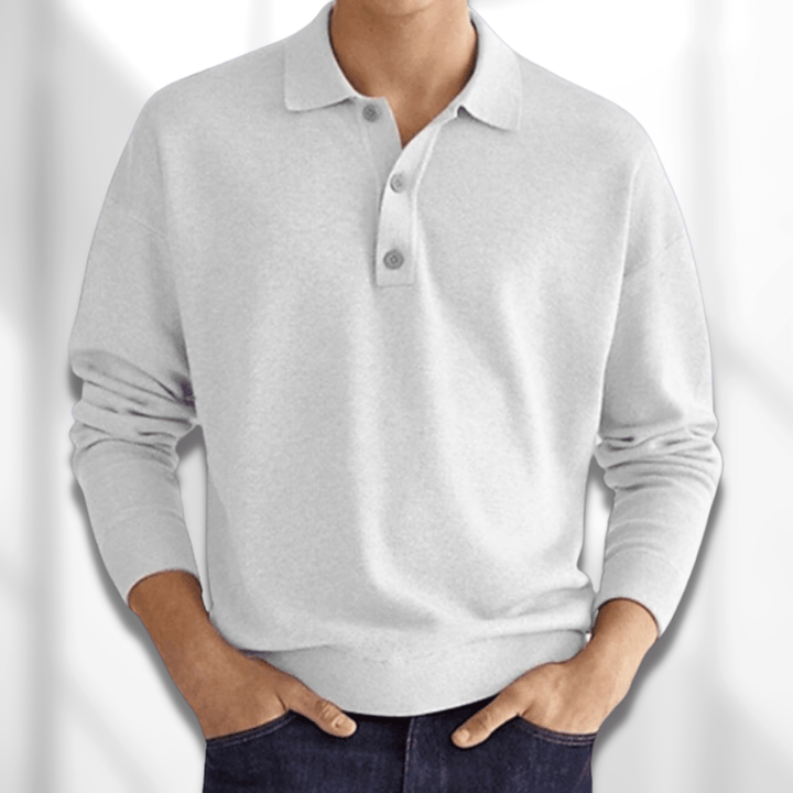 Casual men's polo shirt with breathable fabric and a modern fit, perfect for effortless style and comfort during summer days.